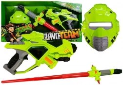 Kosmická zbraň se světelným mečem a maskou – zelená sada