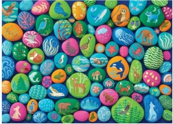 Puzzle Malované kameny Severozápadu od Cobble Hill, 1000 dílků