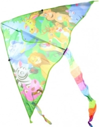 Létající drak Safari z nylonu 100 × 53 cm