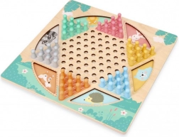 Dřevěná oboustranná desková hra – HALAMA a Hadi a žebříky