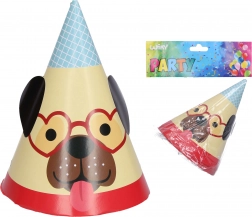 Párty kloboučky s motivem psa 15 cm (6 ks)