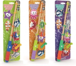 Dřevěné mini magnetické rybaření pro děti