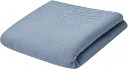 Mušelínová dětská deka 70 × 100 cm modrá New Baby