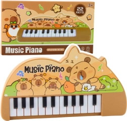 Dětské mini piano s kapybarou, 22 kláves