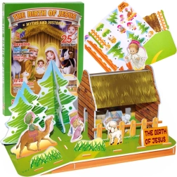 3D puzzle betlémská jeslička, 25 dílků