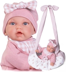 Realistická panenka Antonio Juan s měkkým látkovým tělem 27 cm