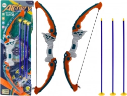 Dětský luk s přísavkovými šípy zeleno‑oranžový, 3 ks