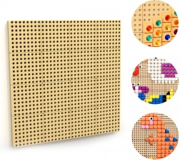 Masterkidz nástěnná vzdělávací tabule STEM s montážním panelem 80 × 80 cm