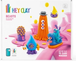 modelína HEY CLAY beasts – sada 15 kelímků