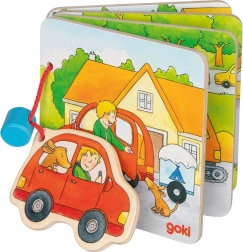 GOKI dřevěná obrázková knížka – Jedeme na dovolenou