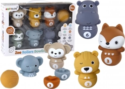 bowling se zvířátky pro batolata – interaktivní zábava s míčkem