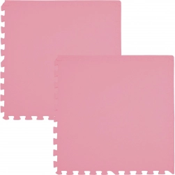 Pěnová podložka HUMBI 120 × 60 cm, voděodolné puzzle, růžová, 2 díly