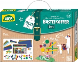 Lena kreativní kufřík pro malé kutily, modrý – 400 ks