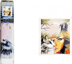 Diamantové malování Kočičí pohled 30 × 40 cm