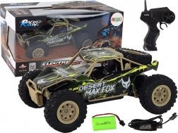 RC terénní auto 1:24 hnědo‑zelené 4x4 DESERT MAX FOX