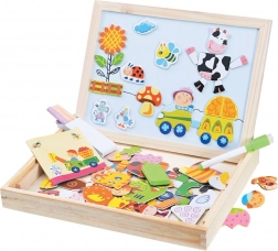 Magnetická tabule farma 102 dílků