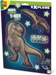SES Creative Explore mega svítící ve tmě T‑Rex dekorace