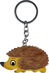 Dřevěná klíčenka Ježek