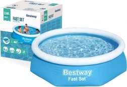 nafukovací bazén s horním lemem 244 × 61 cm BESTWAY Fast Set