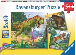 Puzzle dinosauři 3×49 dílků