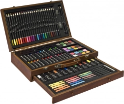 Sada pro malíře v dřevěném kufříku 112 ks