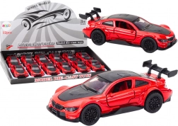 Kovové sportovní autíčko 1:32 s frikčním pohonem – červené