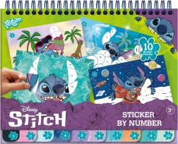 Blok pro děti s aktivitami Stitch - nalepování a malování