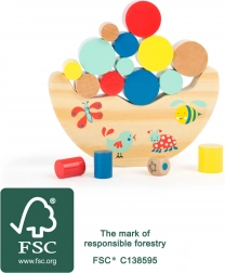 Malá noha motorická hra - lesní balanční hra