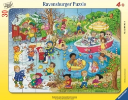 Ravensburger puzzle Čtvero ročních období u vody 30 dílků