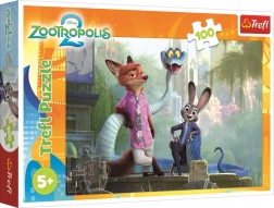 Puzzle Zootropolis: Tajemství Zootropolis 100 dílků – Trefl