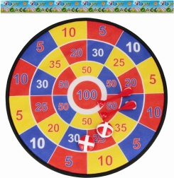 Dětský suchý zip terč se šipkami a míčky 32 cm