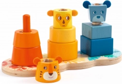 DJECO Dětská barevná skládací věž