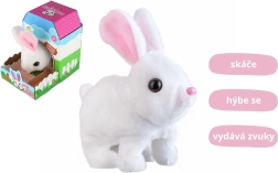 plyšový králíček BEN od TEDDIES – skákající a mluvící hračka