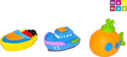 Sada gumových lodí pro miminka, 3 ks