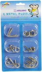 Kovové hlavolamy – sada 6 ks