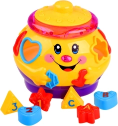 Interaktivní vkládačka tvarů – hrnec se světly a zvuky