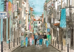 Puzzle procházka Lisabonem 1000 dílků