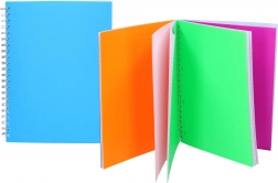 Spirálový zápisník A4 linkovaný, 100 listů, 4 v 1