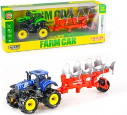 Traktor s pluhem na setrvačník 25 cm