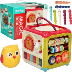 Interaktivní vzdělávací kostka 6v1 s pianem a chyť broučka BIBI-INN