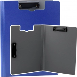 Podložka na psaní s dvěma klipy A4 modrá