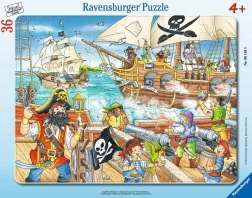 Ravensburger puzzle Bitva na širém moři 36 dílků