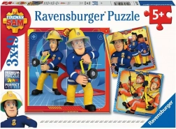 Ravensburger puzzle Požárník Sam na záchraně 3x49 dílků
