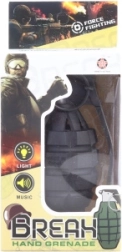 Plastový bateriový granát se zvukem