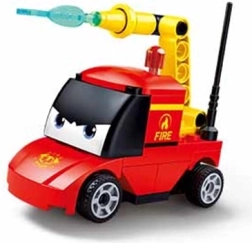 Sluban Natahovací autíčko s očima Hasiči