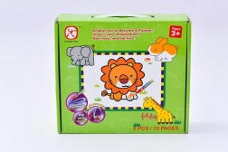 Vkládací puzzle Zvířátka a vodní malování