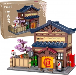 Stavebnice CaDA japonská lázeň Sento se světly LED, 1249 dílků