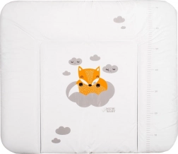 Měkká přebalovací podložka NEW BABY Liška 85 × 70 cm bílá