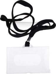 Jmenovka na krk s provázkem 45 cm – černá nebo tmavě modrá