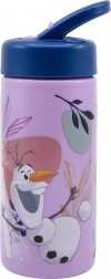 Dětská láhev na pití Frozen s brčkem 410 ml